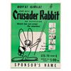 Image 1 : A “Crusader Rabbit” Promotional Poster.