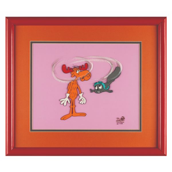 A Rocky and Bullwinkle Scene Cel.