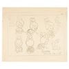 Image 1 : An Early Photostat Model Sheet of Pebbles Flintstone.