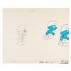 Image 1 : A “The Smurfs” Production Cel and Drawing.