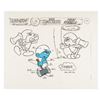 Image 1 : A “The Smurfs” Timber Model Sheet and Color Key.
