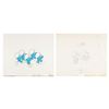 Image 2 : A Production Cel and Drawing from "The Smurfs."