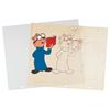 Image 1 : A "The Alvin Show" Simon Color Model Cel and Drawing.