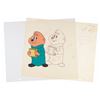 Image 1 : A Theodore Model Cel and Drawing from "The Alvin Show."