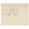 Image 1 : A Mickey Mouse "Fishin' Around" Production Drawing.