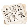 Image 1 : A Collection of Early Animated Feature Model Sheets.