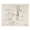 Image 1 : A "Goofy and Wilbur" Photostat Model Sheet.
