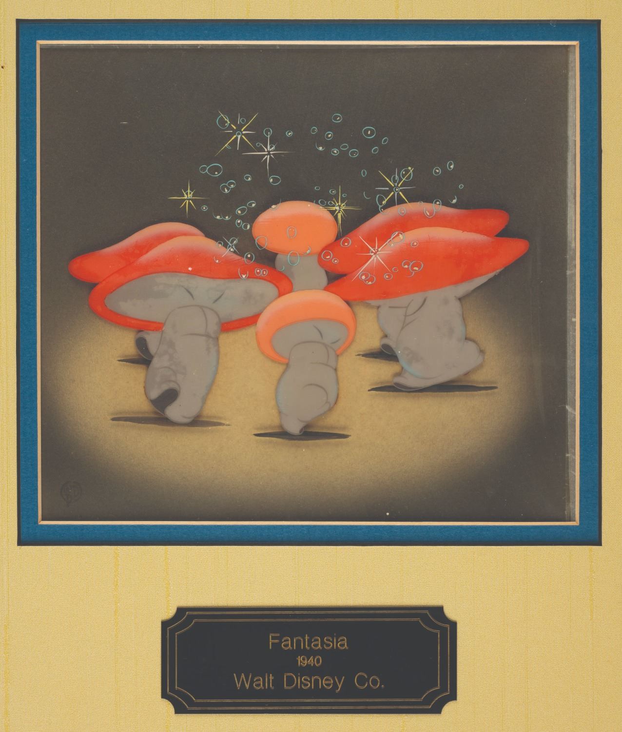 A "Fantasia" Dancing Mushrooms Original Production Cel. - Van Eaton ...