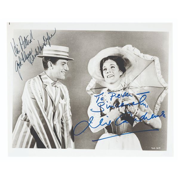 A Dick Van Dyke & Julie Andrews Signed "Mary Poppins" Photo.