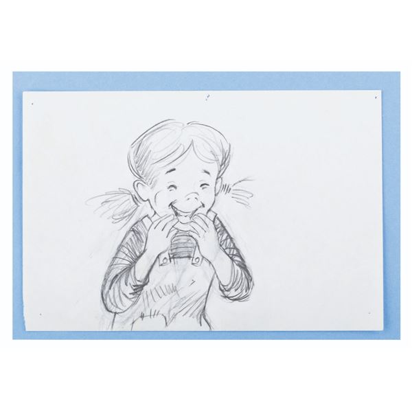 A Penny Storyboard Panel from "The Rescuers."