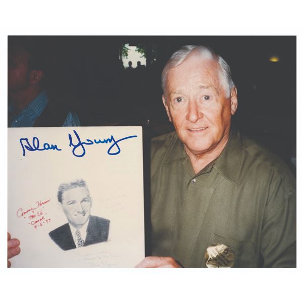 A Signed Photo of Scrooge McDuck Voice Actor Alan Young.