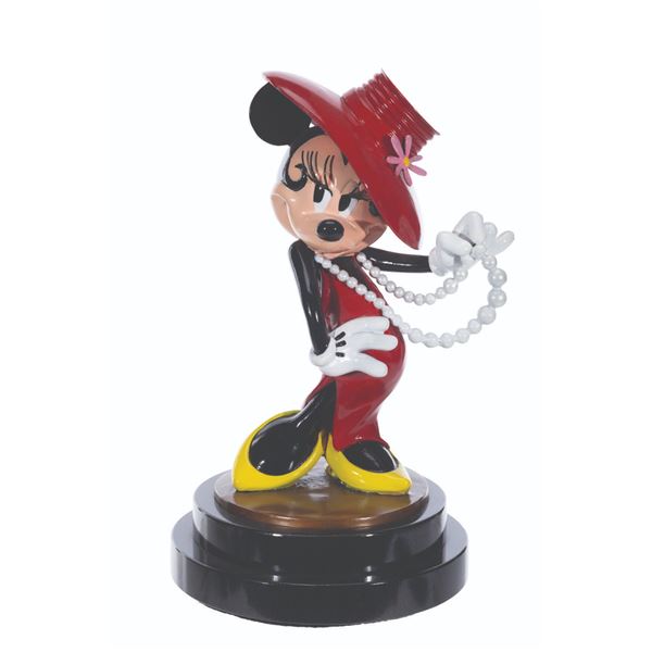 A Minnie Mouse Bronze Sculpture by Bill Toma.