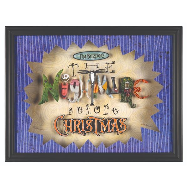 A "Nightmare Before Christmas" Dave Avanzino Shadowbox.