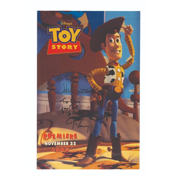 A Lasseter and Varney Signed Toy Story Eyes & Ears Newsletter.
