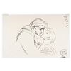 Image 1 : A Glen Keane Signed “Beauty and the Beast” Production Copy Drawing.