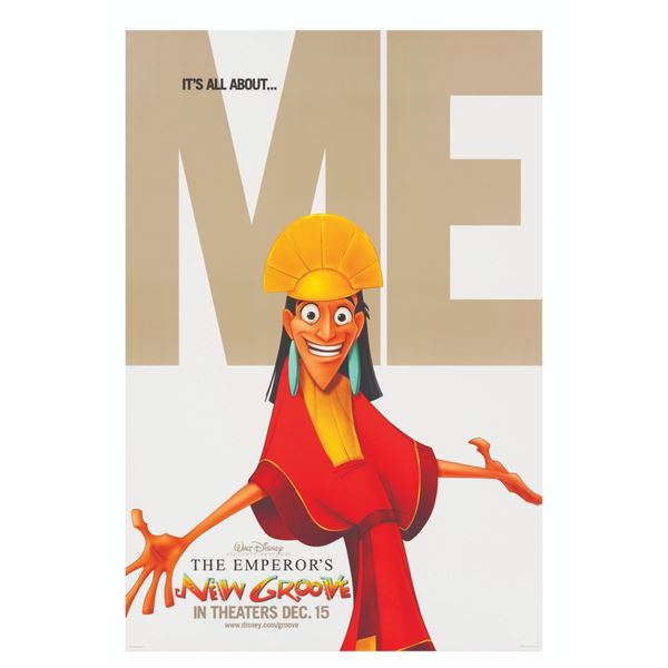 A “The Emperor’s New Groove” Advance Theatrical One-Sheet.