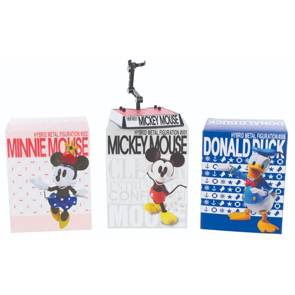 A Set of Three Disney Hybrid Metal Figures.