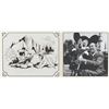 A Walt Disney Signed Print with Photo.