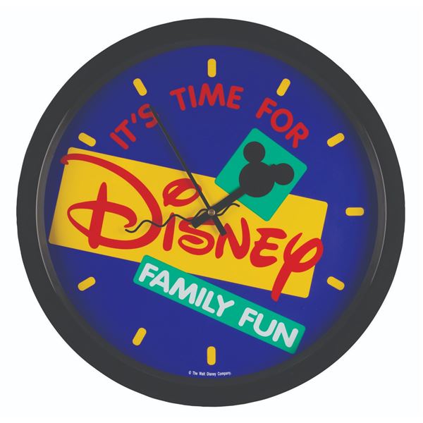 A Disney Family Fun Magazine Promotional Clock.