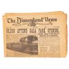 Image 1 : A First Edition of “The Disneyland News” Newspaper.