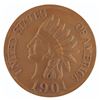 Image 1 : A Main Street Penny Arcade Facade Indian Head Penny.