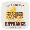 Image 1 : A Davy Crockett Explorer Canoes Sign.