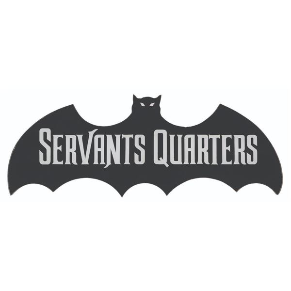A Haunted Mansion Servants Quarters Sign.