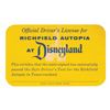 Image 1 : A Rare Unsigned Richfield Autopia Driver's License.
