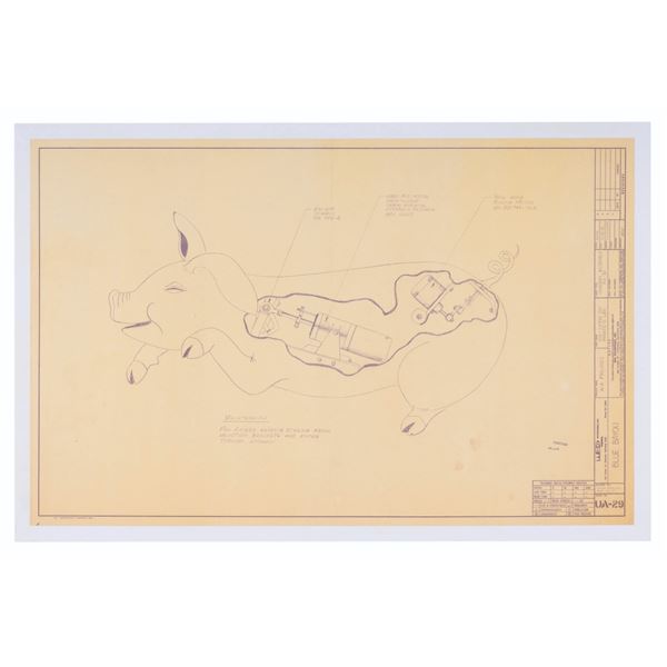 A Pirates of the Caribbean Pig Blueprint.