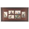 Image 1 : A Framed Set of Disneyland Pirates of the Caribbean Postcards.