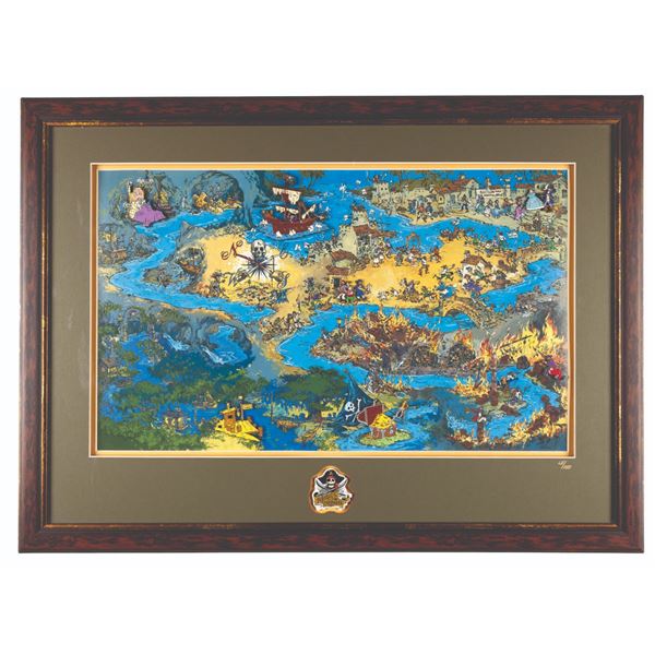 A Pirates of the Caribbean Map Pin Set.
