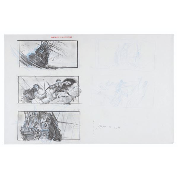 An “At World’s End” Flying Dutchman Battle Storyboard.