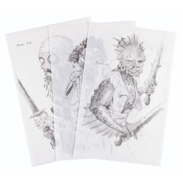 Concept Drawings of The Flying Dutchman’s Crew.