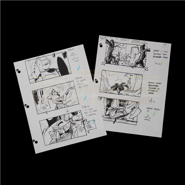 How the Grinch Stole Christmas – Production Used Storyboard Prints – H3-122