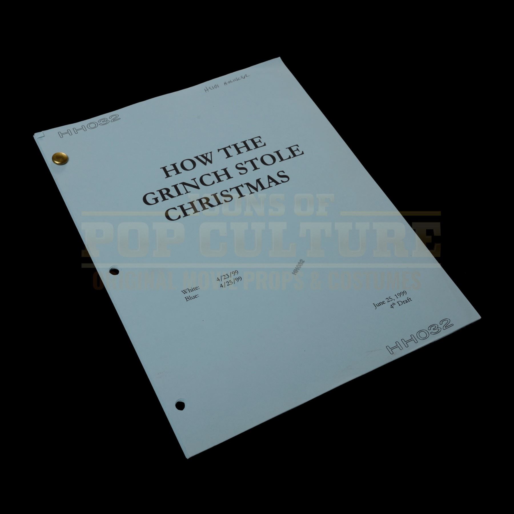 How the Grinch Stole Christmas – Revised Script Pages – H3-108