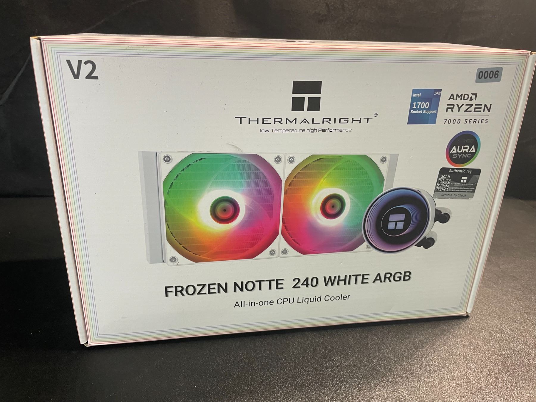 Dissipatore A Liquido Thermalright Frozen Notte 240 ARGB Bianco - Per CPU AMD/Intel - Foto 5