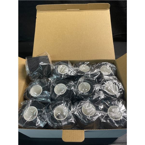 Box of 24 Rolls - Self Adhesive Bandage Wraps/Black Tensor Bandage Wraps - New