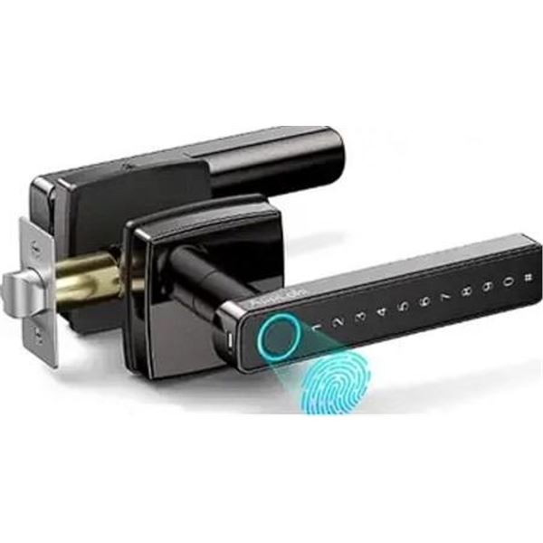1 AppLoki Fingerprint Smart Door Lock/Keyless Entry Door Lock w/ BT & Touchscreen Keypad - NEW!
