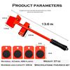 Image 2 : 1 Furniture Lifter/Heavy Appliance Dolly Roller Tool Set (4 Sliders Included) for Easy Moving - New
