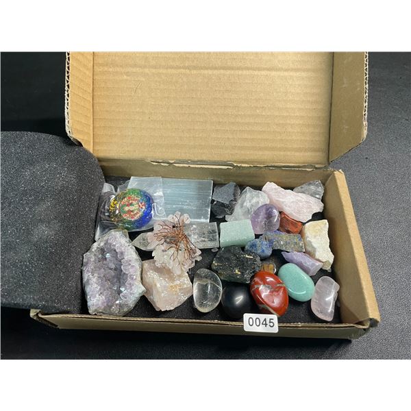 Set of Healing Crystal Stones/Meditation Chakra Tumbled Stones - New