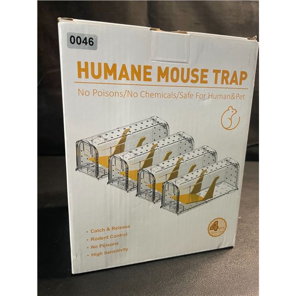 Box of 4 Humane Mouse Traps - Catch and Release - New