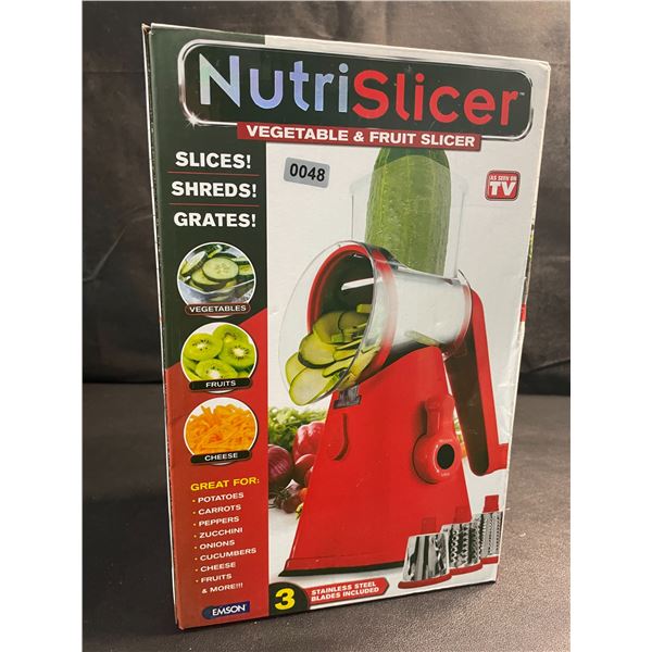 1 Nutrislicer Vegetable & Fruit Slicer - Open Box/New