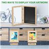 Image 5 : 1 Box of 4 Kids Art Storage Frames - For Framing Kids Artworks - 8.5" x 11" - Walnut - New