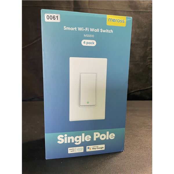 1 Box of Meross Smart Wi-Fi Wall Switches - 4-Pack - New