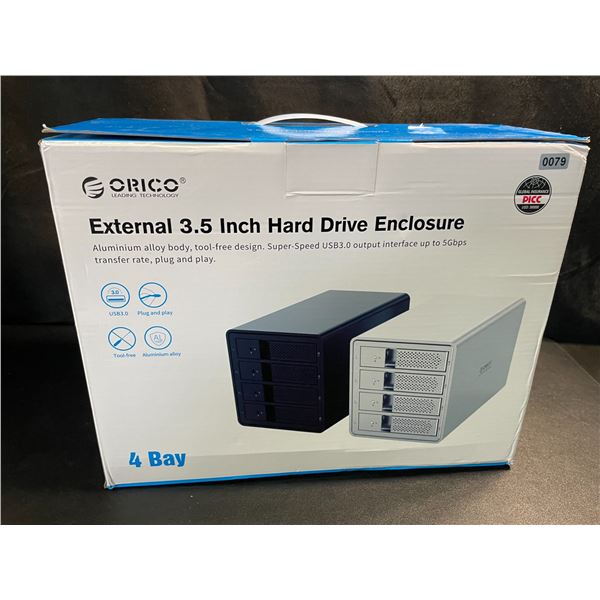 1 ORICO External 3.5 Inch 4-Bay Hard Drive Enclosure - Brand New!