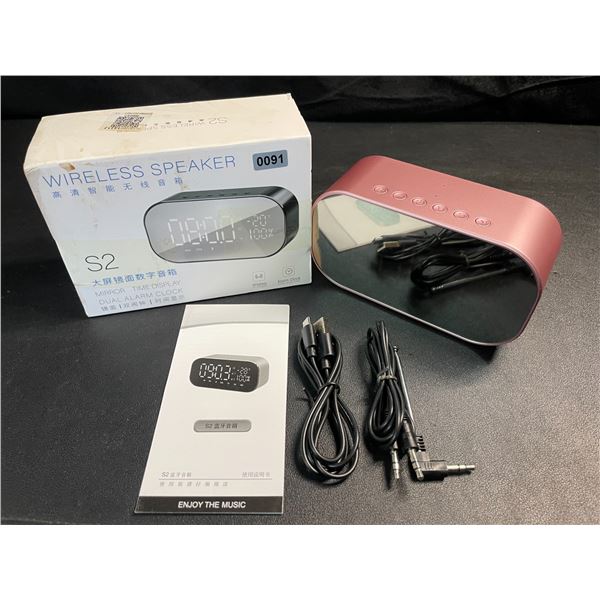 1 Wireless Bluetooth Speaker/Alarm Clock - Brand New