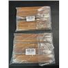 Image 2 : 2 Packs of Bamboo Knitting Needles - 75PCs Per Pack (15 Sizes; 2mm to 10mm) - Brand New!