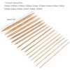 Image 5 : 2 Packs of Bamboo Knitting Needles - 75PCs Per Pack (15 Sizes; 2mm to 10mm) - Brand New!