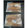 Image 2 : 2 Packs of Bamboo Knitting Needles - 75PCs Per Pack (15 Sizes; 2mm to 10mm) - Brand New!