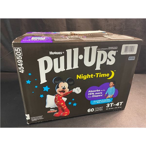1 Box of Huggies Pull-Ups - Size 3T-4T - 60 Count - New